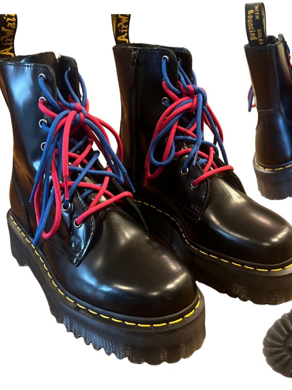 Dr. Martens Jadon Black Platform Boots Sz 9 US Women’s /
